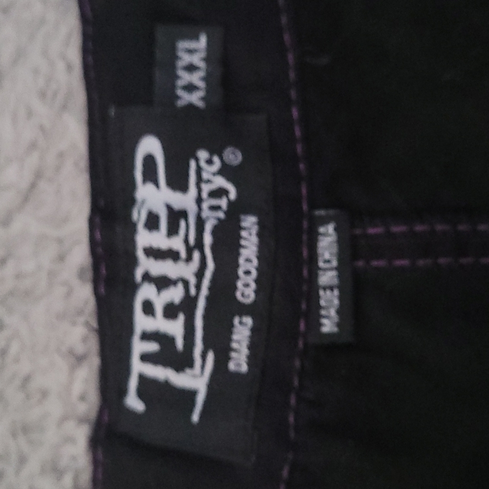 Tripp NYC black and purple pants
